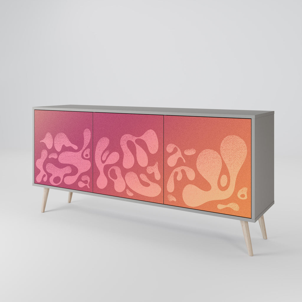 IRREGULAR PINK Sideboard mit 3 Türen in Grau