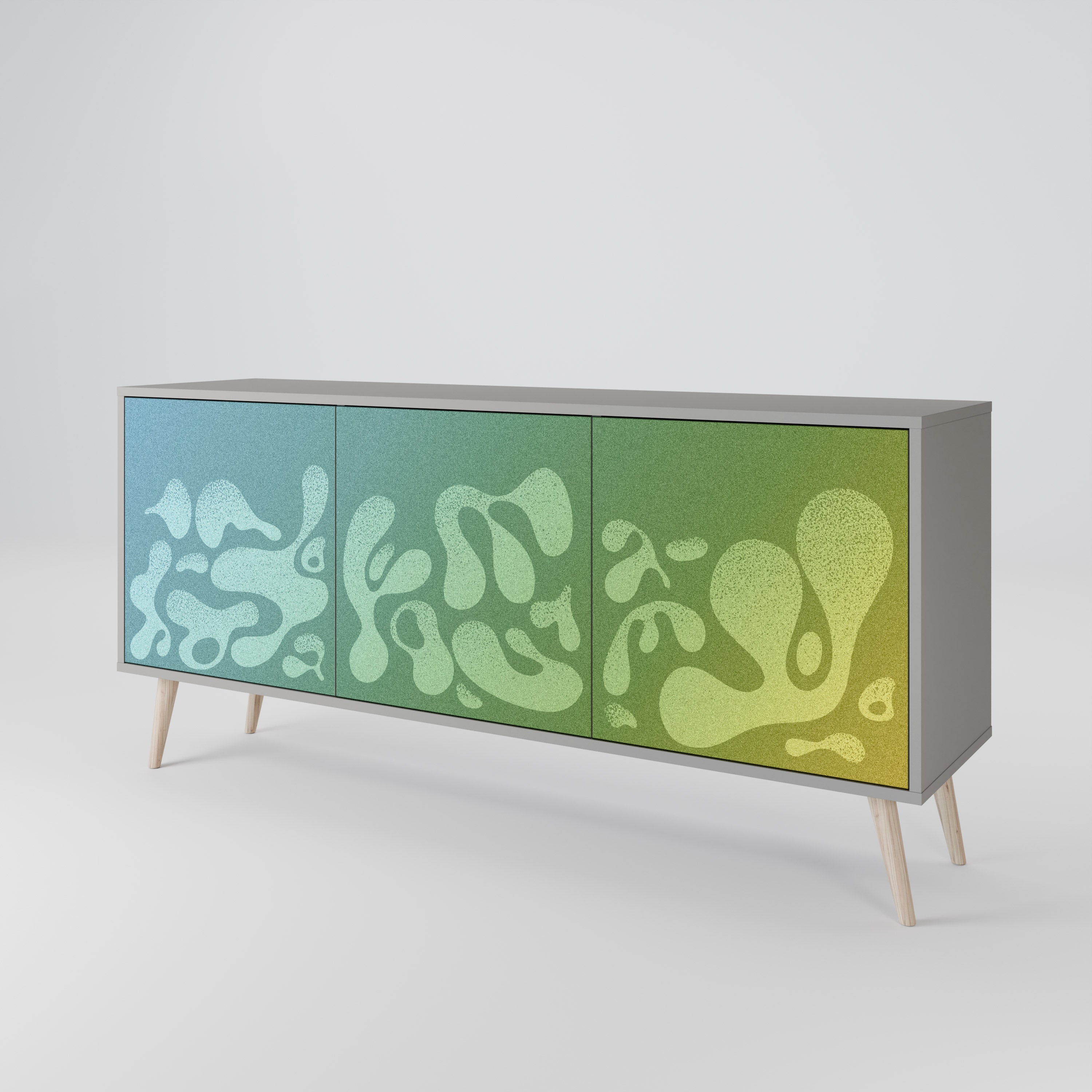 IRREGULAR BLUE 3-türiges Sideboard