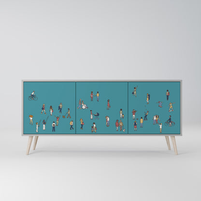 COLLECTIVE STREAM 3-türiges Sideboard