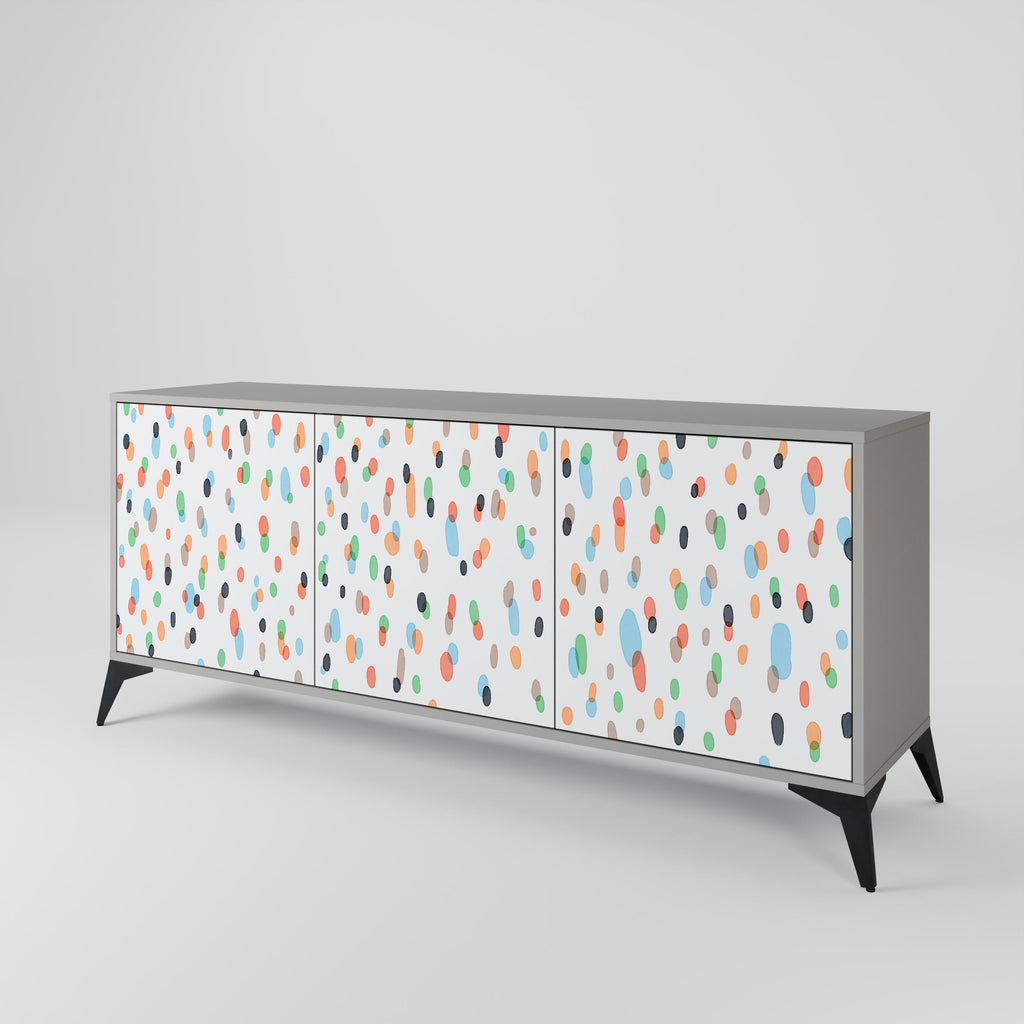 ENERGETIC SPOTS Sideboard mit 3 Türen in Grau