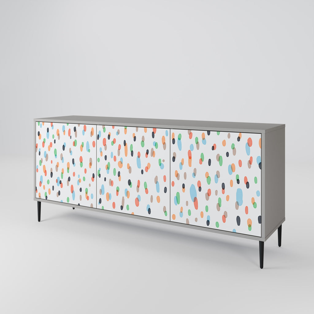 ENERGETIC SPOTS Sideboard mit 3 Türen in Grau