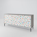 ENERGETIC SPOTS Sideboard mit 3 Türen in Grau