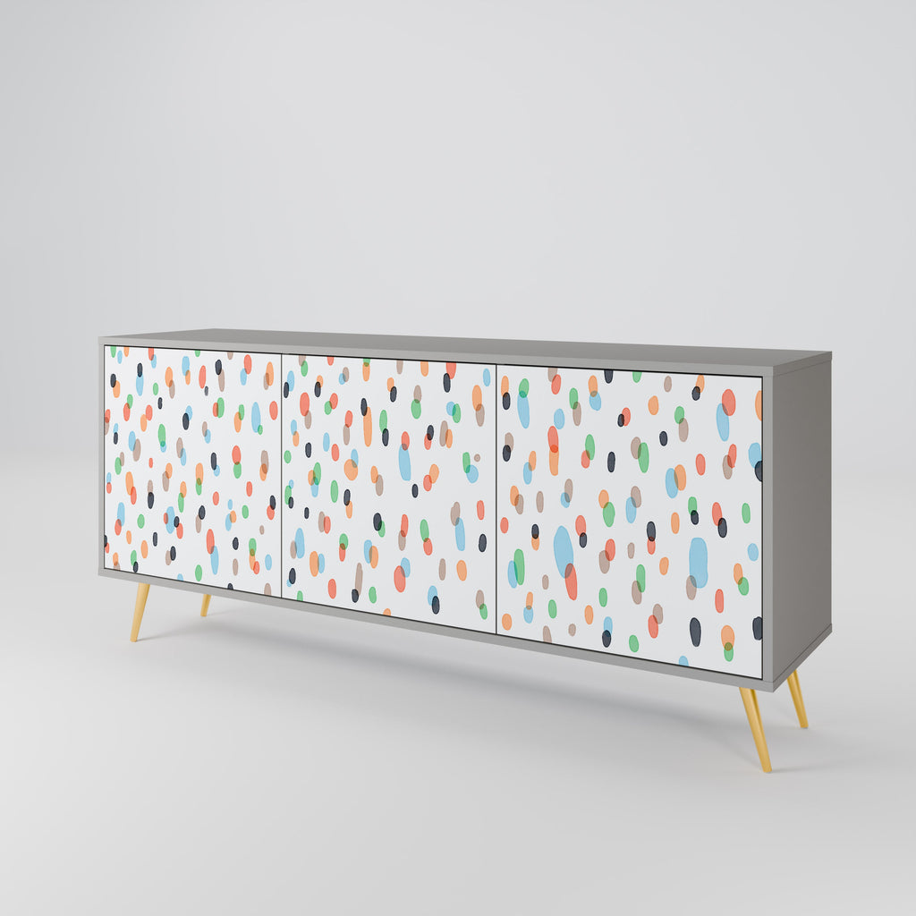 ENERGETIC SPOTS Sideboard mit 3 Türen in Grau
