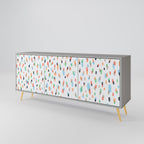 ENERGETIC SPOTS Sideboard mit 3 Türen in Grau