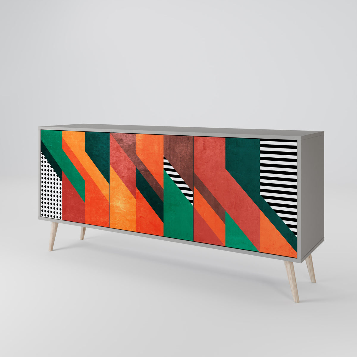 MAKESHIFT ARTISTRY 3-türiges Sideboard