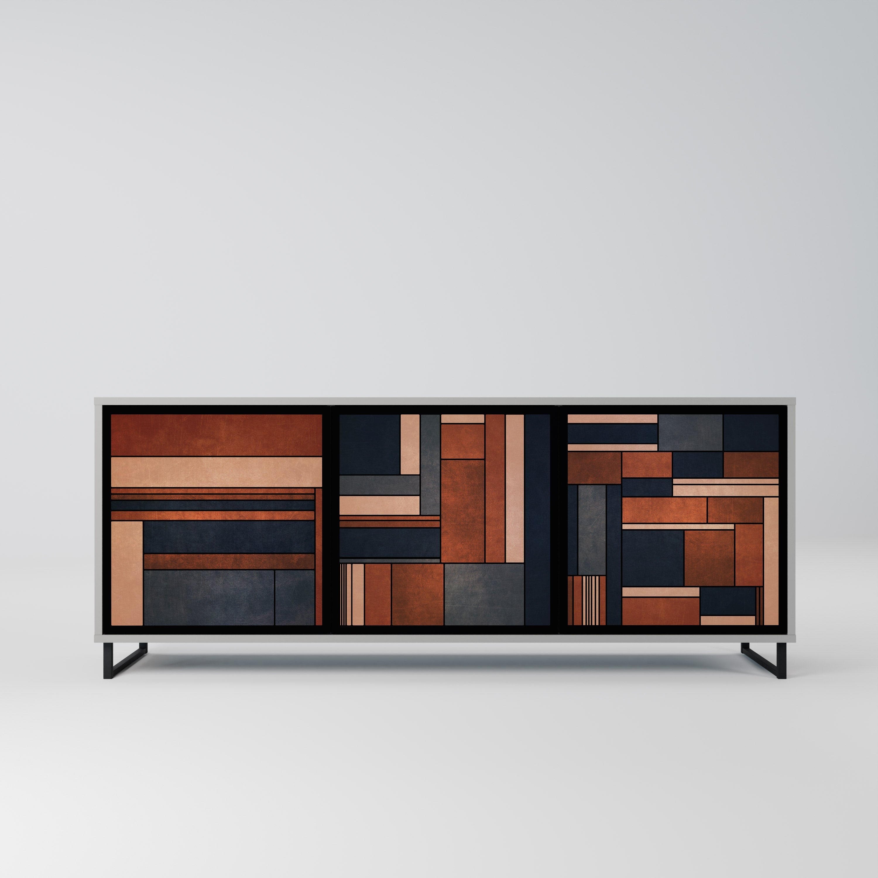 INTREPID FORMATION Sideboard mit 3 Türen in Grau