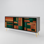EARTHY FIGURES Sideboard mit 3 Türen in Grau