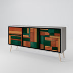 EARTHY FIGURES Sideboard mit 3 Türen in Grau
