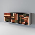 FIGURES OF NATURE Sideboard mit 3 Türen in Grau