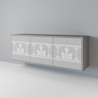THAI GRAY Sideboard mit 3 Türen in Grau