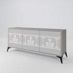 THAI GRAY Sideboard mit 3 Türen in Grau