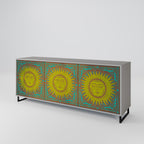 SUNSHINE EULOGY Sideboard mit 3 Türen in Grau