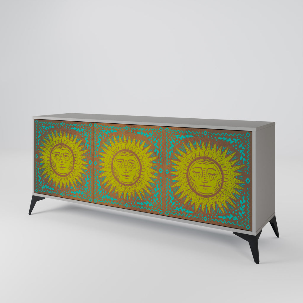 SUNSHINE EULOGY Sideboard mit 3 Türen in Grau