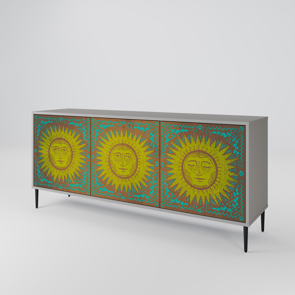 SUNSHINE EULOGY Sideboard mit 3 Türen in Grau