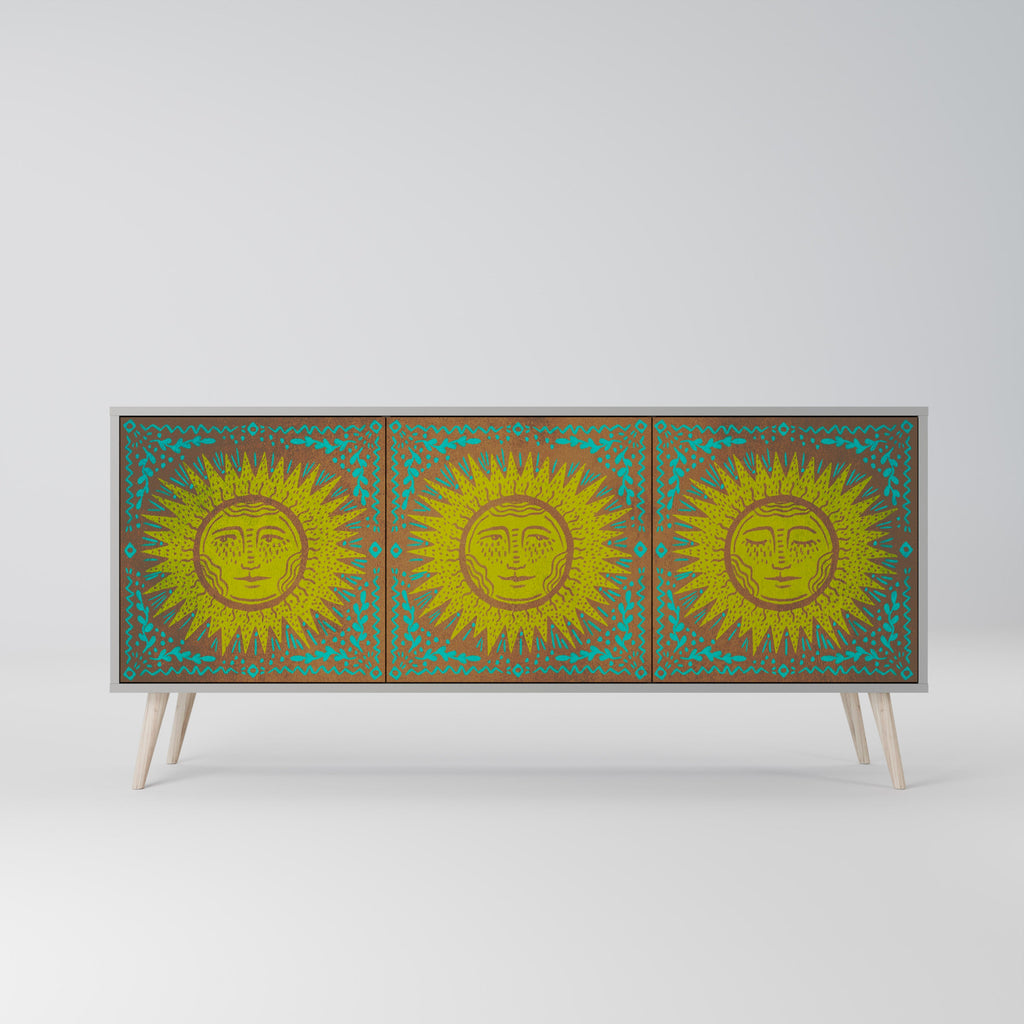 SUNSHINE EULOGY Sideboard mit 3 Türen in Grau