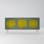 SUNSHINE EULOGY Sideboard mit 3 Türen in Grau