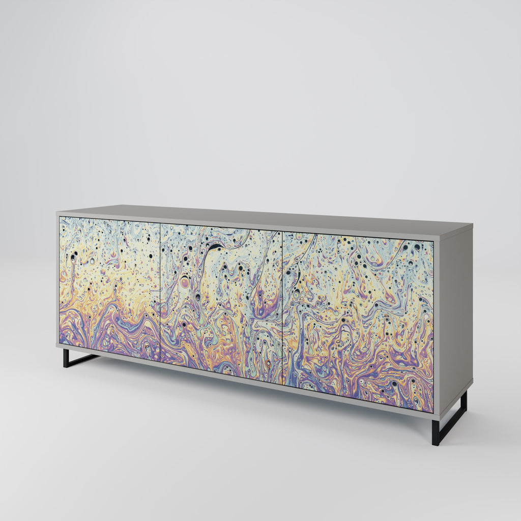 MOSAIC OF COLORS Sideboard mit 3 Türen in Grau