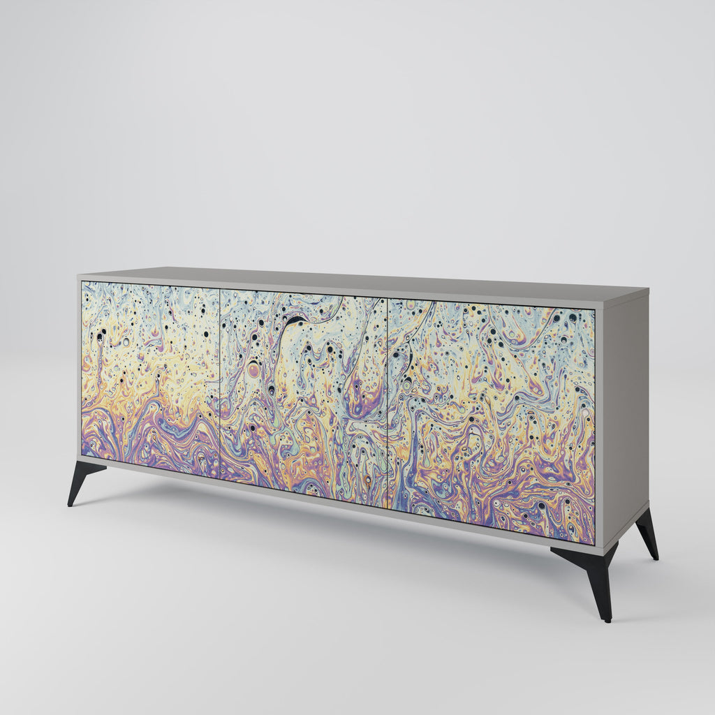 MOSAIC OF COLORS Sideboard mit 3 Türen in Grau
