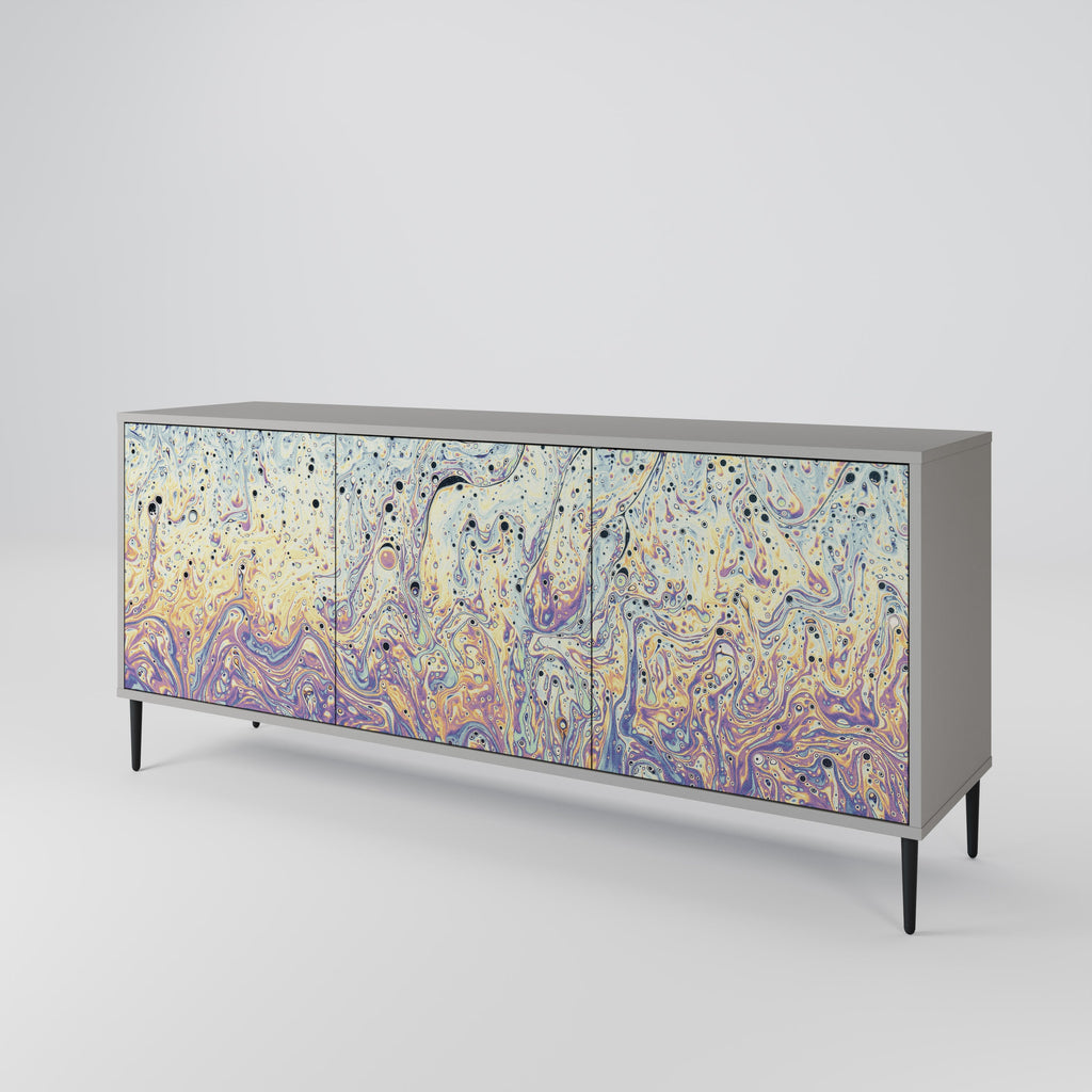 MOSAIC OF COLORS Sideboard mit 3 Türen in Grau