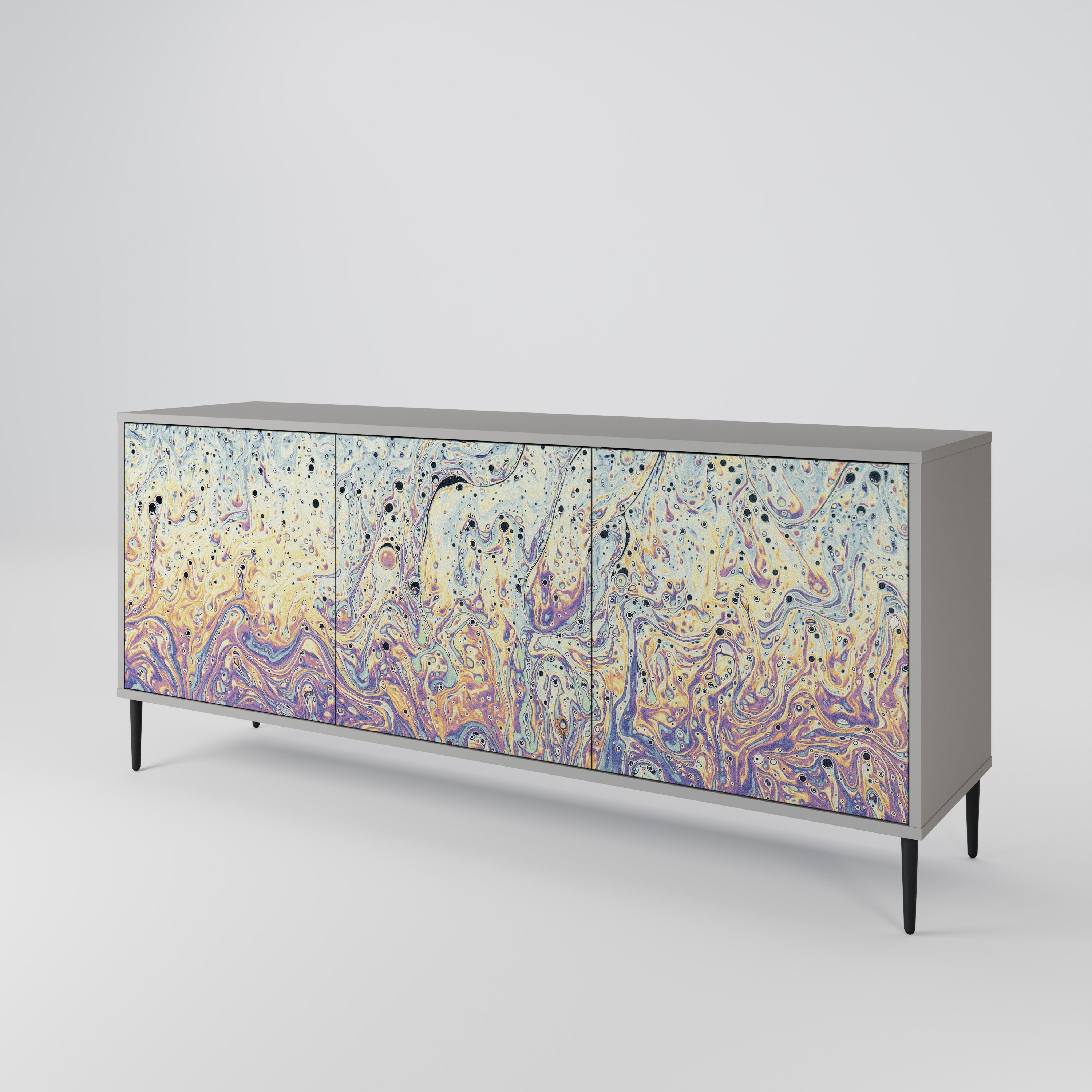 MOSAIC OF COLORS Sideboard mit 3 Türen in Grau