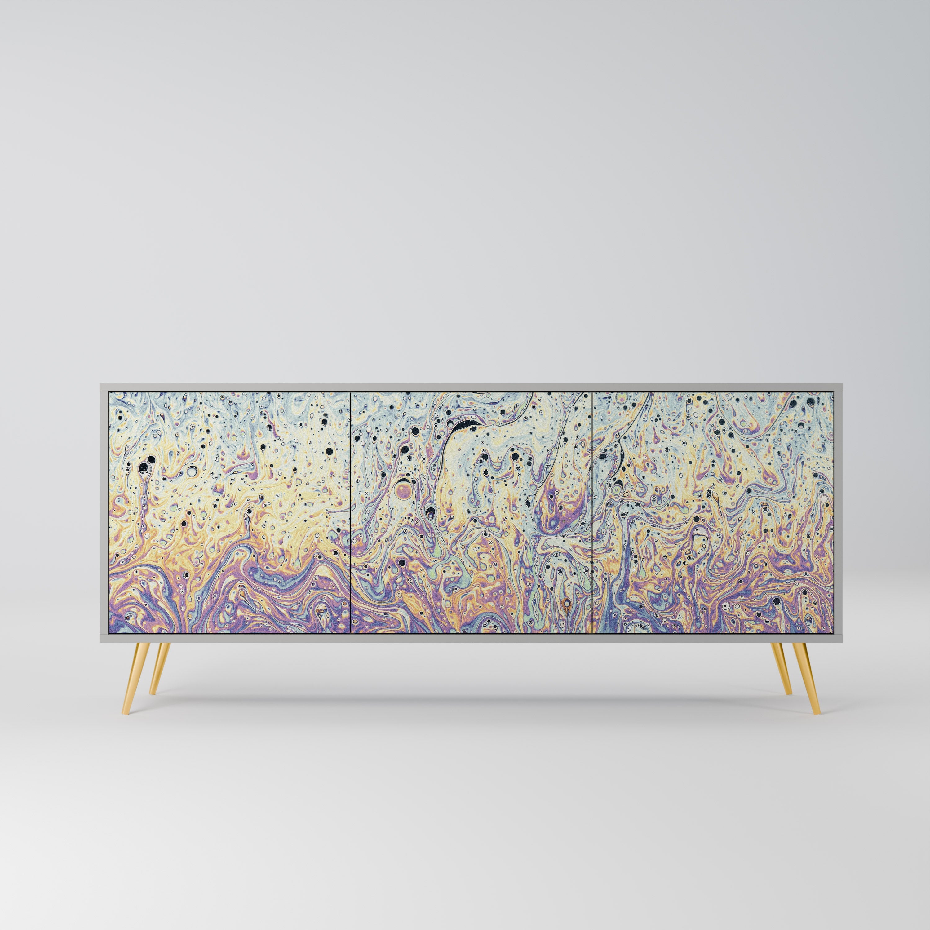 MOSAIC OF COLORS Sideboard mit 3 Türen in Grau