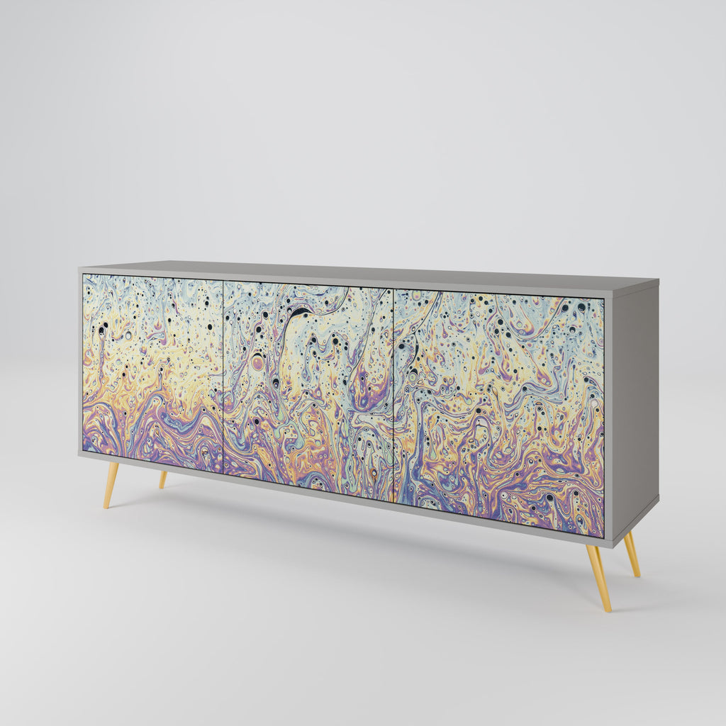 MOSAIC OF COLORS Sideboard mit 3 Türen in Grau