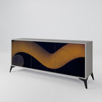 HOLLOW TIME Sideboard mit 3 Türen in Grau