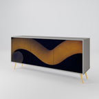 HOLLOW TIME Sideboard mit 3 Türen in Grau