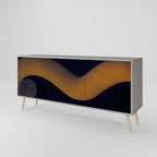HOLLOW TIME Sideboard mit 3 Türen in Grau