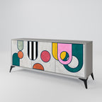COOL STORY Sideboard mit 3 Türen in Grau