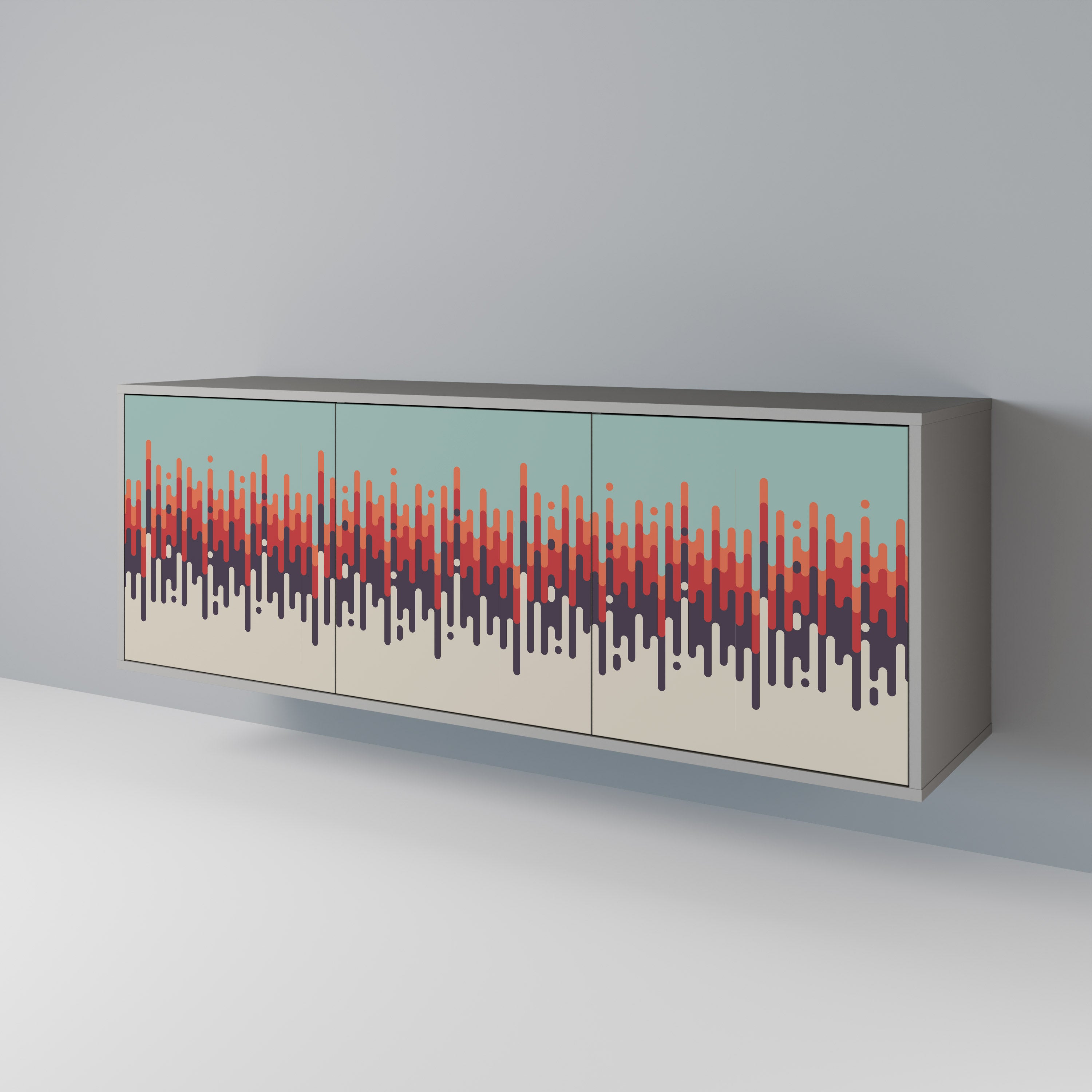 CHROMA CONTOURS 3-türiges Sideboard