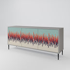 CHROMA CONTOURS Sideboard mit 3 Türen in Grau