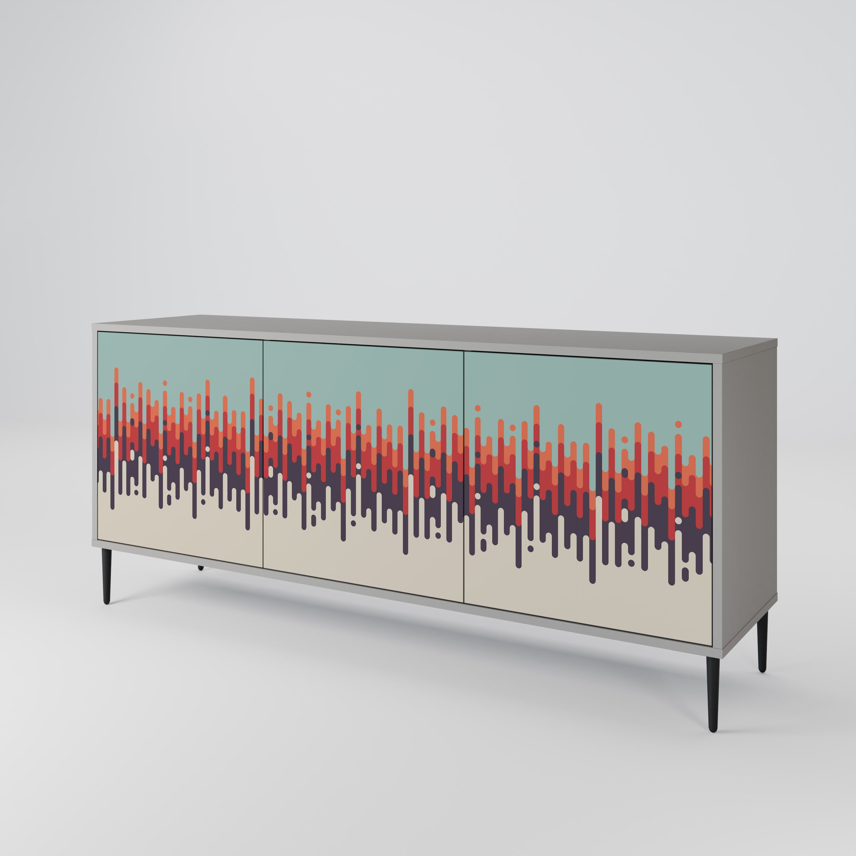 CHROMA CONTOURS 3-türiges Sideboard
