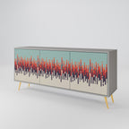 CHROMA CONTOURS Sideboard mit 3 Türen in Grau