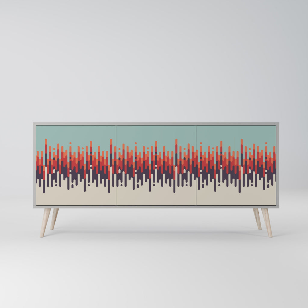 CHROMA CONTOURS Sideboard mit 3 Türen in Grau