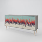CHROMA CONTOURS Sideboard mit 3 Türen in Grau