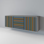 LINEOUT SPECTRUM Sideboard mit 3 Türen in Grau