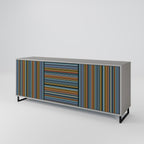 LINEOUT SPECTRUM Sideboard mit 3 Türen in Grau