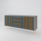 LINEOUT SPECTRUM Sideboard mit 3 Türen in Grau