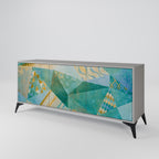 SPECTRUM SPLENDOR Sideboard mit 3 Türen in Grau