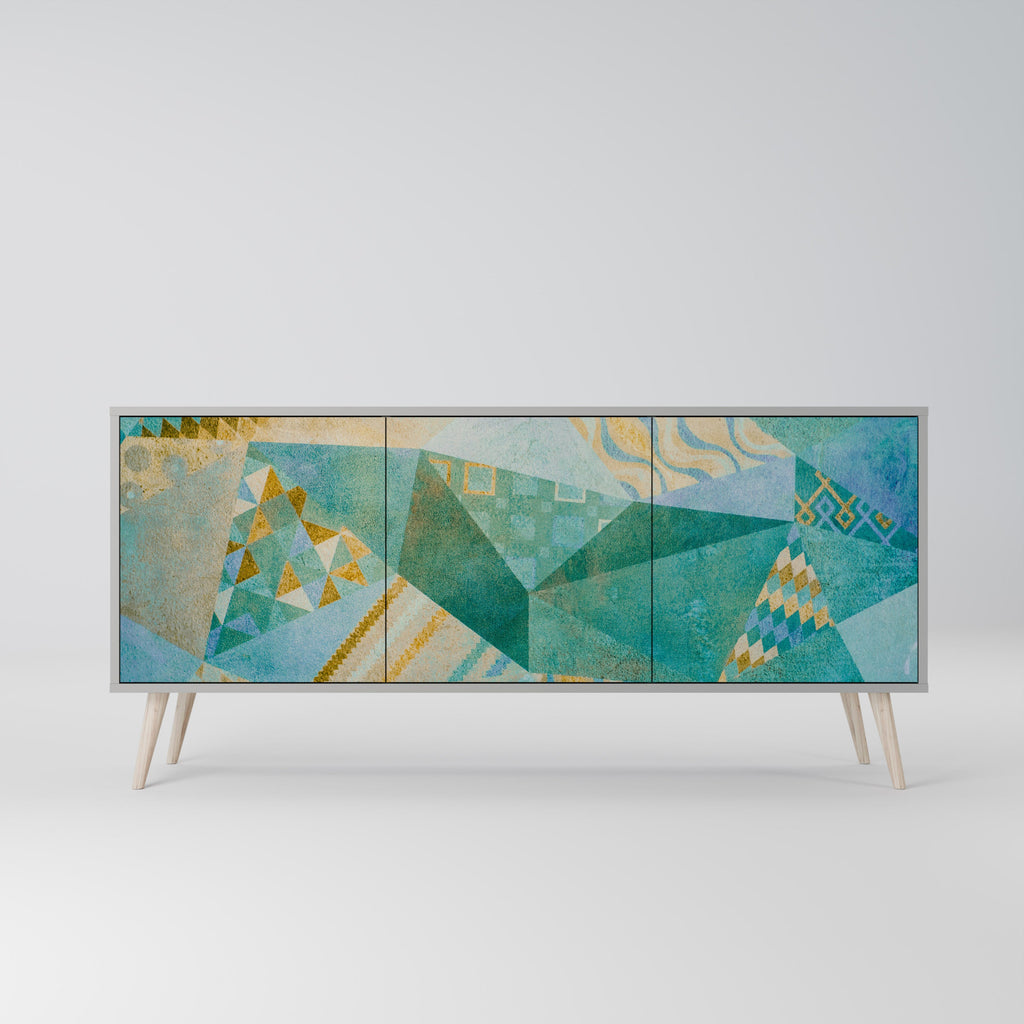SPECTRUM SPLENDOR Sideboard mit 3 Türen in Grau