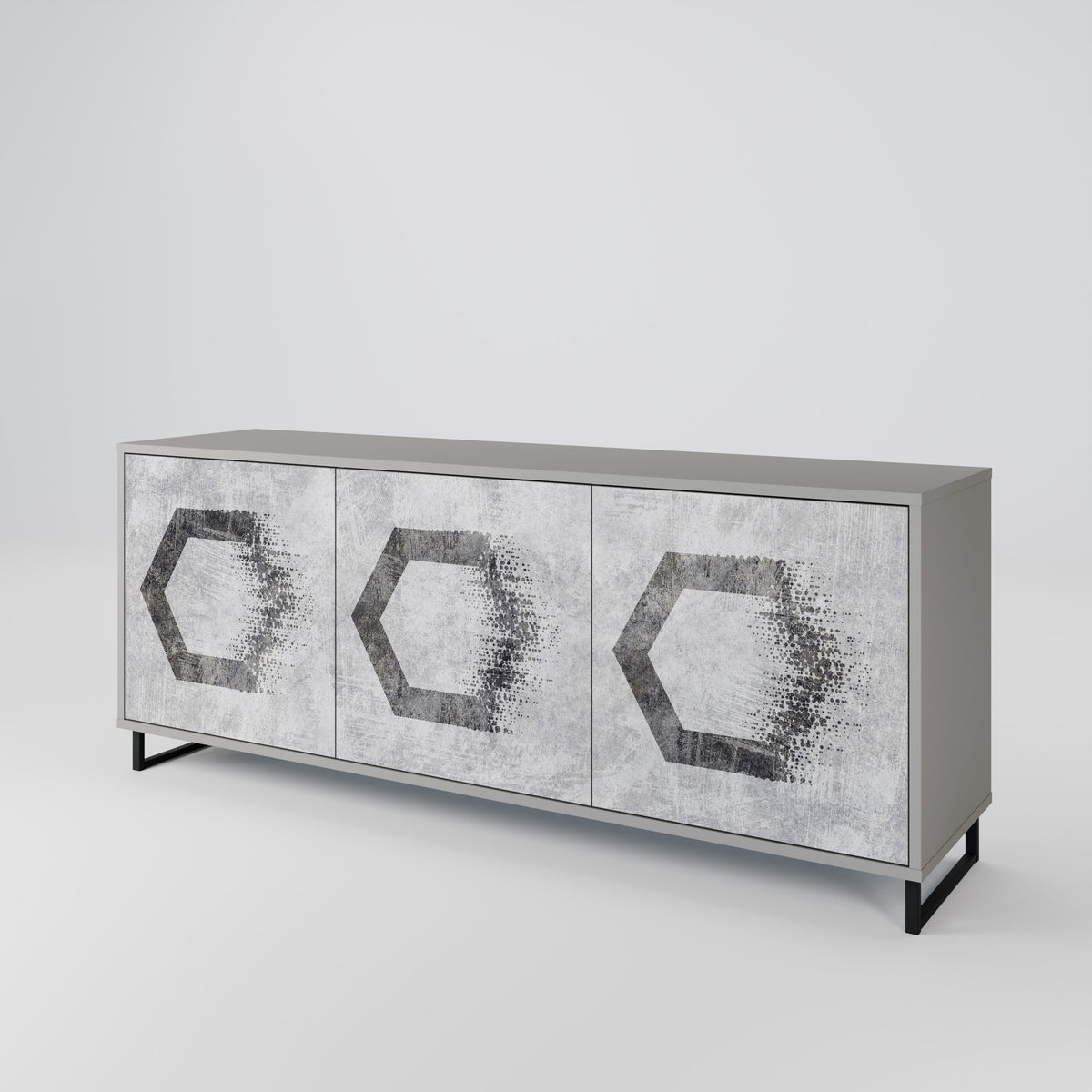 HEXAGONAL FIGURES 3-türiges Sideboard