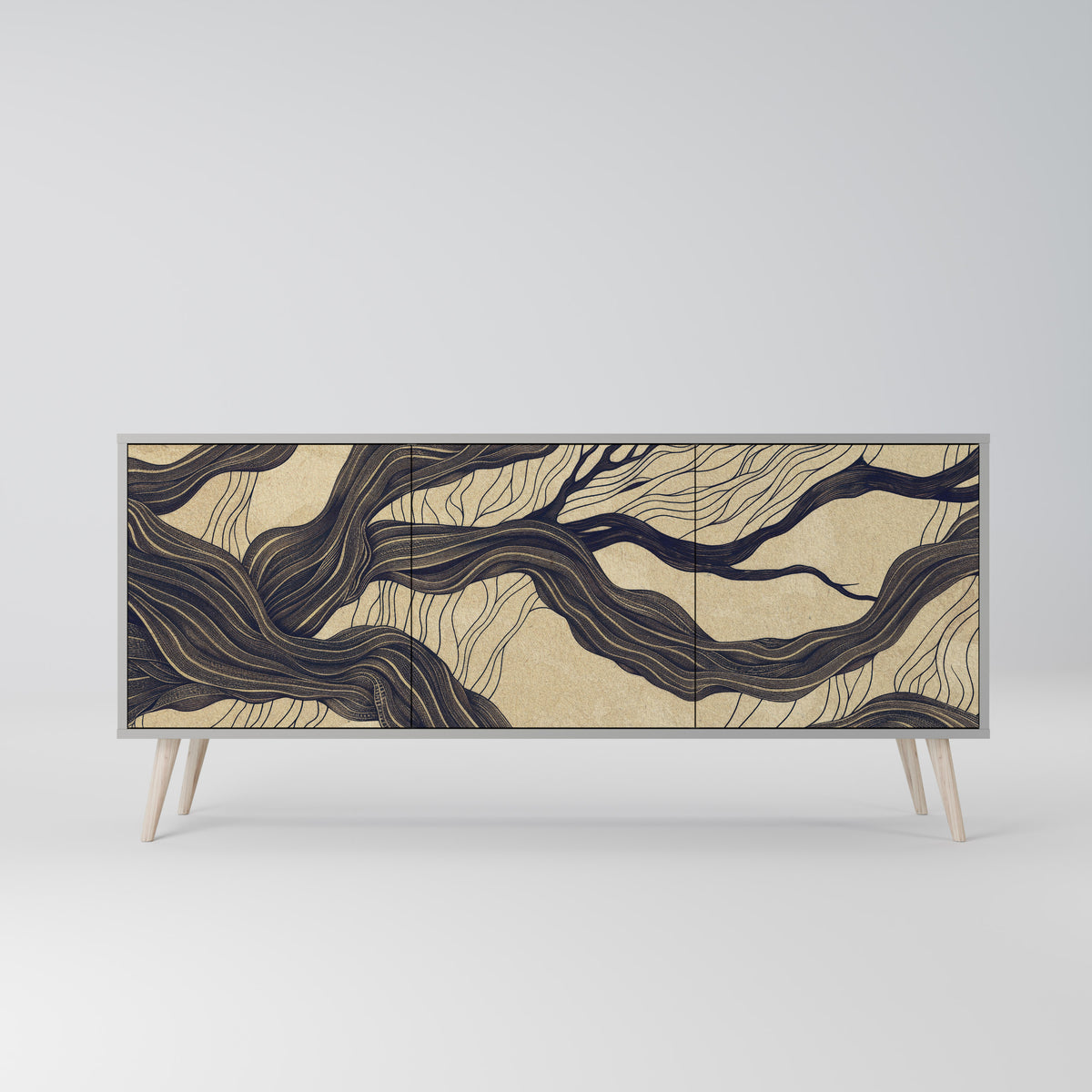 UNIFIED FRAGMENTS 3-türiges Sideboard
