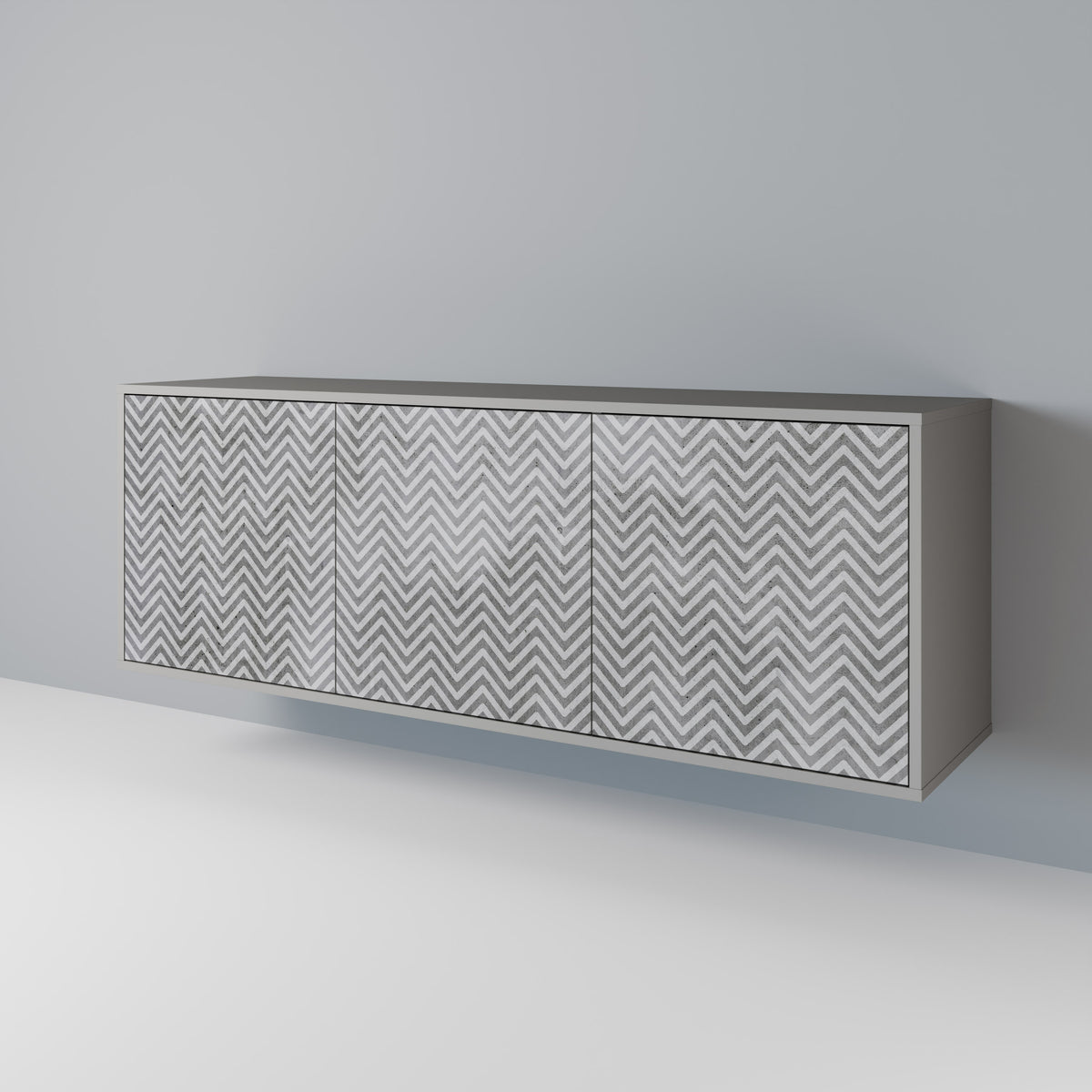 CONCRETE ZIG ZAG 3-türiges Sideboard