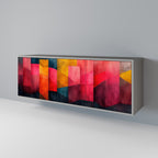 COLORFUL SOUNDS Sideboard mit 3 Türen in Grau