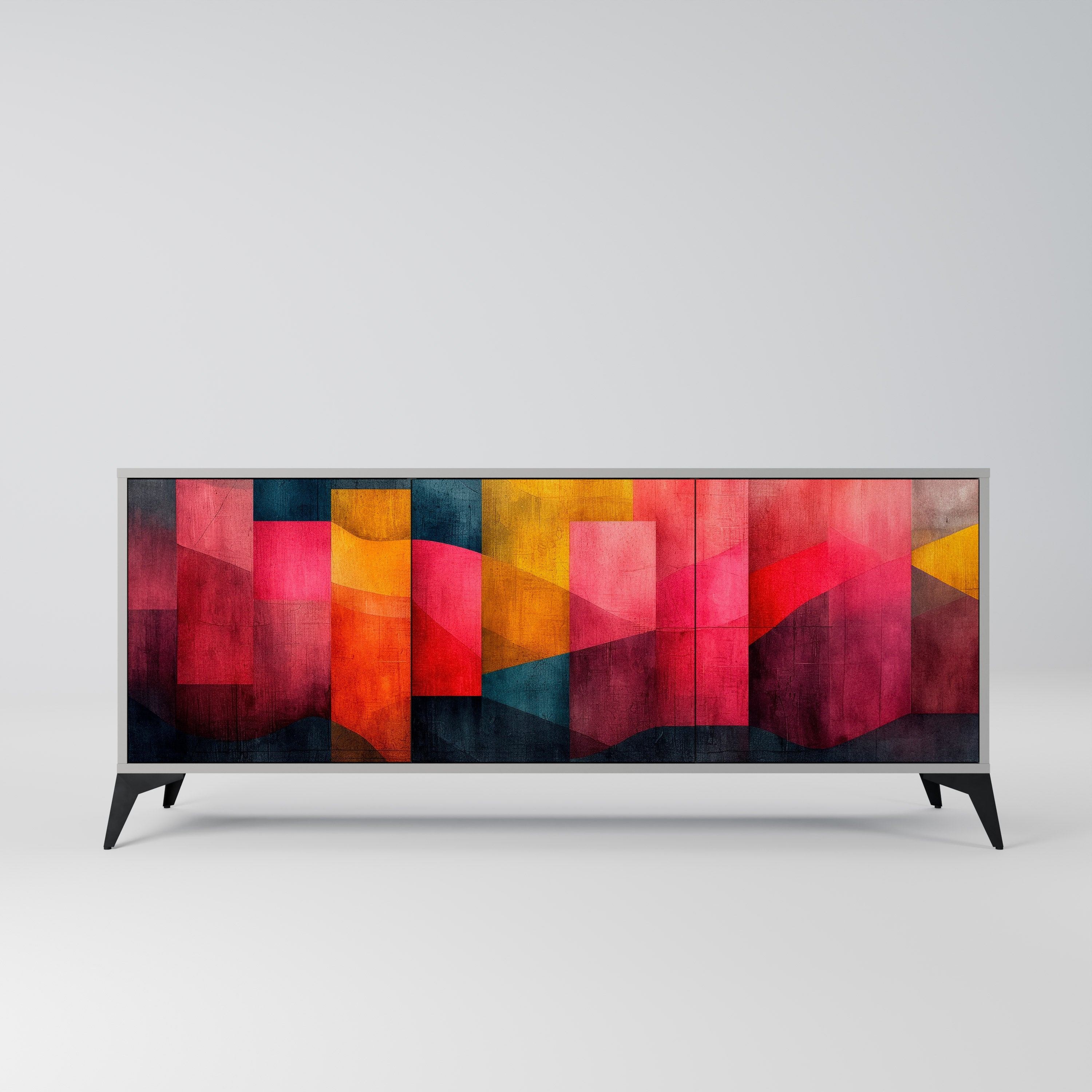 COLORFUL SOUNDS Sideboard mit 3 Türen in Grau