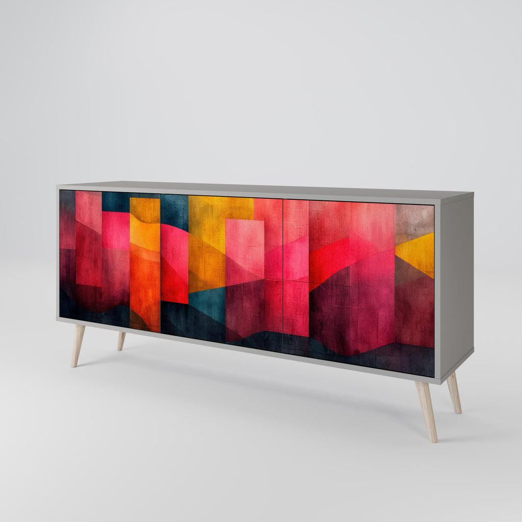 COLORFUL SOUNDS Sideboard mit 3 Türen in Grau
