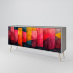 COLORFUL SOUNDS Sideboard mit 3 Türen in Grau