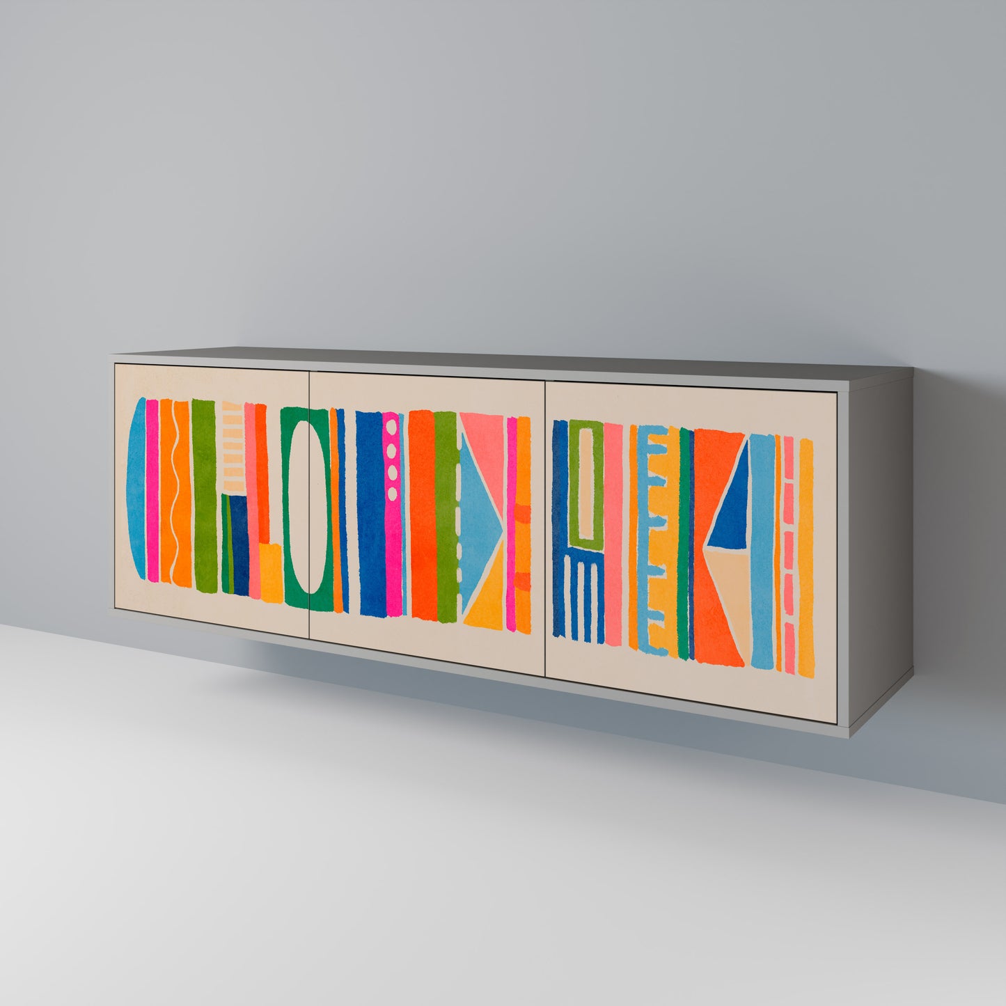 GEOMETRIC SHINE 3-türiges Sideboard