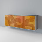 STRENGTHENING RELATION Sideboard mit 3 Türen in Grau